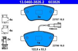 ATE Set Placute Frana, Frana Disc 13.0460-3826.2 Alfa Romeo Mito Fiat 500/500 C/Linea
