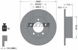 TEXTAR Disc Frana 92228700 Nissan Interstar/Nv400 Opel Movano B Renault Master Iii