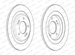 FERODO Disc Frana Ddf2482C Hyundai I30/I30 Kombi Kia Cee'D/Cee'D Sportswagon/Pro Cee'D