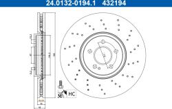 ATE Disc Frana 24.0132-0194.1 Mercedes-Benz A-Class