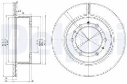 DELPHI Disc Frana Bg3117 Nissan Patrol Gr Iv/Patrol Gr V/Patrol Iii/2