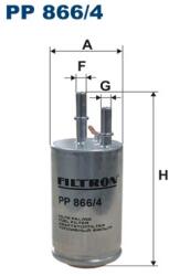 FILTRON Filtru Combustibil Pp866/4 Volvo S60 Ii/S80 Ii/V60 I/V70 Iii/Xc60 I/Xc70 Ii
