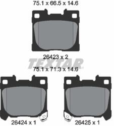 TEXTAR Set Placute Frana, Frana Disc 2642301 Toyota Corolla/Yaris (2642301)