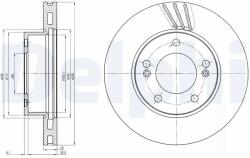 DELPHI Disc Frana Bg4207 Ssangyong Rexton W / Rexton/Rodius I/Rodius Ii/Stavic (BG4207)