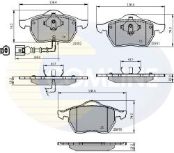 COMLINE Set Placute Frana, Frana Disc Cbp11111 Audi A3/Tt Seat Ibiza Iii/Leon/Toledo Ii
