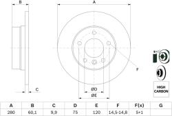 Bosch Disc Frana 0986478561 Bmw 3