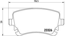 BREMBO Set Placute Frana, Frana Disc P85076 Audi A4 B6/A4 B7/A6 C5/A6 C6/A8 D3 (P85076)