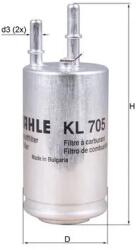 KNECHT Filtru Combustibil Kl705 Volvo S60 Ii/S60 Ii Cross Country/S80 Ii/V40/V60 I