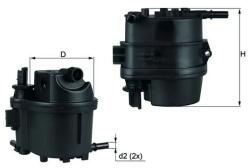 MAHLE Filtru Combustibil Kl779 Citroën C1/C2/C2 Enterprise/C3 I/C3 Ii/C3 Pluriel/Nemo