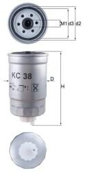 KNECHT Filtru Combustibil Kc38 Citroën Jumper I Fiat Ducato/Marea Ford Escort Iii