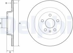 DELPHI Disc Frana Bg4950C Volvo S60 Iii/S90 Ii/V60 Ii/V60 Ii Cross Country/V90 Ii