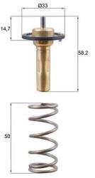 MAHLE Termostat, Lichid Racire Tx26589D Ford C-Max/C-Max Ii/Fiesta Vi/Focus Iii/Kuga Ii