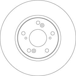 TRW Disc Frana Df4486 Byd F6/G6/Sirui Ciimo Ciimo Great Wall C50 Honda Civic Ix/Fr-V (DF4486)