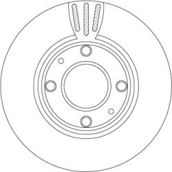 TRW Disc Frana Df4496 Hyundai Accent/Accent Ii Kia (Dyk) Qianlima (DF4496)