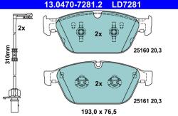 ATE Set Placute Frana, Frana Disc 13.0470-7281.2 Audi A8 D4