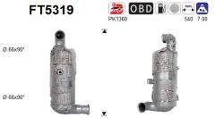 AS Filtru Funingine/Particule, Sist. De Esapament Ft5319 Citroën Berlingo Ds Ds 4 Ii (FT5319)