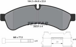 TEXTAR Set Placute Frana, Frana Disc 2923101 Iveco Daily Iv/Daily V/Daily Vi (2923101)