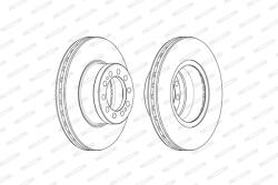 FERODO Disc Frana Fcr372A Mercedes-Benz Actros Mp4 / Mp5/Antos/Arocs/Econic 2