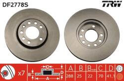 TRW Disc Frana Df2778S Chevrolet Astra/Vectra Holden Vectra Lotus 2 Eleven/Elise