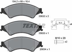 TEXTAR Set Placute Frana, Frana Disc 2563201 Ford Ranger/Ranger Iv Ford Australia Ranger