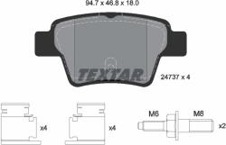 TEXTAR Set Placute Frana, Frana Disc 2473701 Byd G6/Sirui Citroën C4 I Emgrand Ec7
