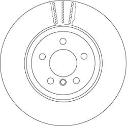 TRW Disc Frana Df6610S Bmw 5/5 Gran Turismo/6/6 Gran/7 (DF6610S)