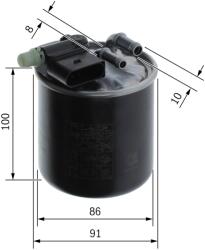 Bosch Filtru Combustibil F026402844 Infiniti Q30 Mercedes-Benz A-Class/B-Class/Cla