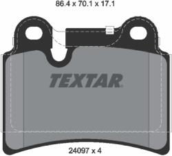 TEXTAR Set Placute Frana, Frana Disc 2409701 Vw Touareg (2409701)