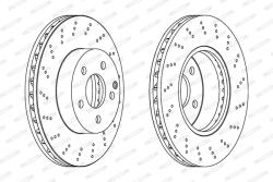 FERODO Disc Frana Ddf1693C Mercedes-Benz C-Class/C-Class T-Model/Sls Amg (DDF1693C)