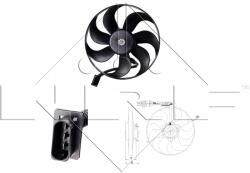 NRF Ventilator, Radiator 47064 Audi A3/Tt Seat Arosa/Cordoba/Ibiza Iii/Leon Vw Bora (47064)
