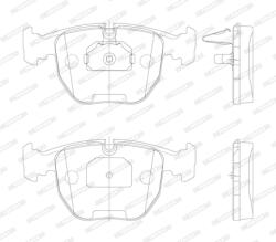 FERODO Set Placute Frana, Frana Disc Fdb997 Alpina B10/Roadster V8 Bmw 5/7/X3/X5