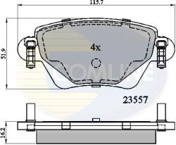 COMLINE Set Placute Frana, Frana Disc Cbp01114 Ford Mondeo Iii Jaguar X-Type I