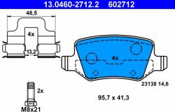 ATE Set Placute Frana, Frana Disc 13.0460-2712.2 Mercedes-Benz A-Class/B-Class (13.0460-2712.2)