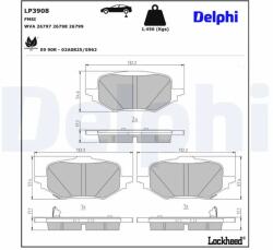 DELPHI Set Placute Frana, Frana Disc Lp3908 Mazda Cx-60/Cx-80