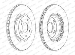 FERODO Disc Frana Ddf1596C Honda Civic Viii/Cr-V Ii Honda (Dongfeng) Cr-V