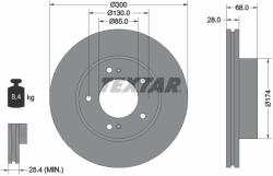 TEXTAR Disc Frana 92203003 Ssangyong Rodius I/Rodius Ii/Stavic
