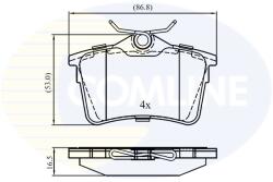 COMLINE Set Placute Frana, Frana Disc Cbp01797 Citroën Berlingo/Berlingo / Berlingo First