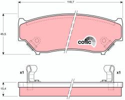 TRW Set Placute Frana, Frana Disc Gdb1174 Geo Tracker Suzuki Vitara (GDB1174)