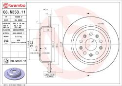 BREMBO Disc Frana 08. N353.11 Jeep Wrangler Iv (08.N353.11)