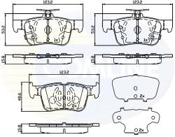 COMLINE Set Placute Frana, Frana Disc Cbp32243 Ford Focus Iv/Galaxy Iii/Kuga Ii/Mondeo V