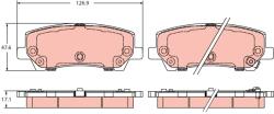 TRW Set Placute Frana, Frana Disc Gdb2388 Ford Usa Mustang (GDB2388)