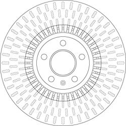 TRW Disc Frana Df6216 Audi A6 C7/A7/A8 D4 (DF6216)