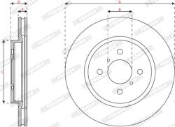 FERODO Disc Frana Ddf2376C Suzuki Swift Iv (DDF2376C)