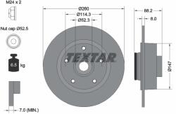 TEXTAR Disc Frana 92195903 Renault Clio Iv/Megane/Megane Iii/Scénic Iii (92195903)