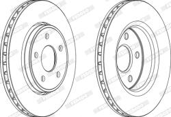 FERODO Disc Frana Ddf1593C-1 Jeep Commander/Grand Cherokee Iii Toyota (Faw) Prado