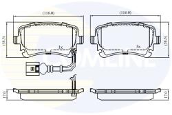 COMLINE Set Placute Frana, Frana Disc Cbp11313 Bentley Flying Spur Vw Multivan T5