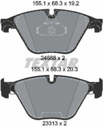 TEXTAR Set Placute Frana, Frana Disc 2468801 Bmw 5/6/6 Gran (2468801)