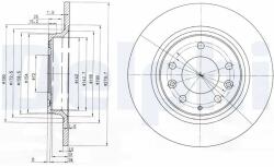 DELPHI Disc Frana Bg3875C Mazda 323 C Iv/323 F Vi/323 S Vi/6/626 V/Mx-5 Iii/Premacy