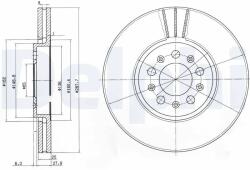 DELPHI Disc Frana Bg3035C Audi A1/A3 Seat Cordoba/Ibiza Iii/Ibiza Iv/Leon/Toledo Ii (BG3035C)