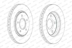 FERODO Disc Frana Ddf1807C Chrysler Voyager V Dodge Journey Fiat Freemont